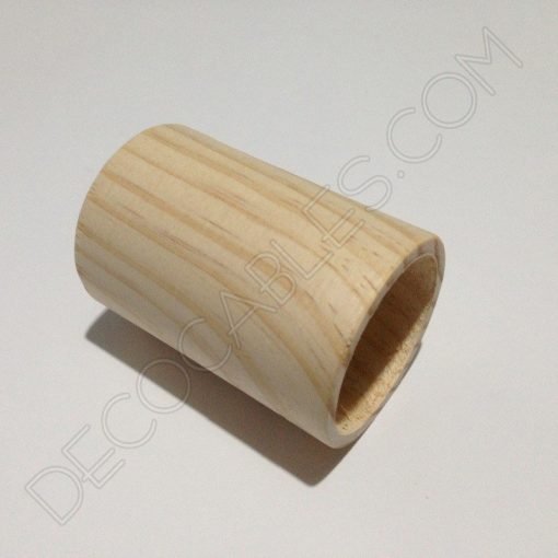 Cubre portalámparas madera cilíndrico 3 Cubre portalamparas exterior en madera decorativo modelo cilindro
