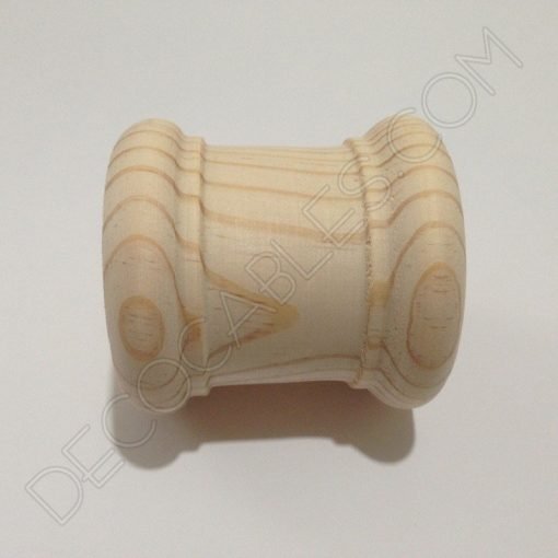 Cubre portalamparas exterior en madera decorativo modelo columna