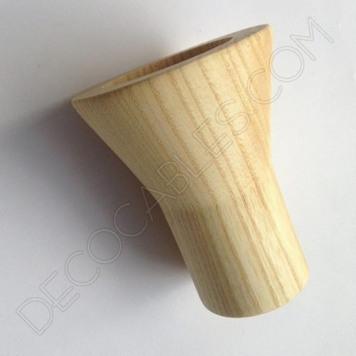 Cubre portalamparas exterior en madera decorativo modelo foco