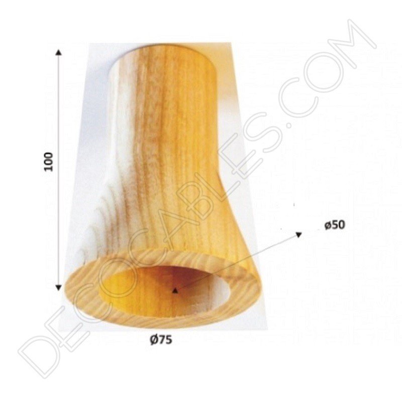 Cubre portalamparas exterior en madera decorativo modelo foco Cubre portalamparas exterior en madera decorativo modelo foco