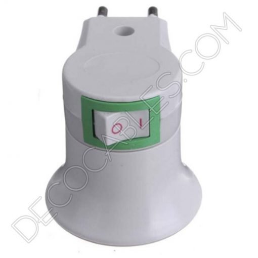 Portalámparas con interruptor y clavija fija 2 Portalámparas con clavija enchufe e interruptor