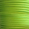 Cable eléctrico redondo de tela de color verde lima