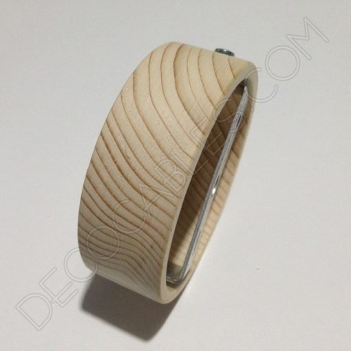 Soporte florón de techo para lámpara de madera