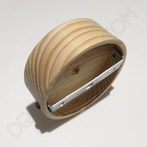 Soporte florón de techo para lámpara de madera