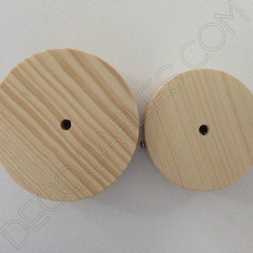 Soporte florón de techo para lámpara de madera