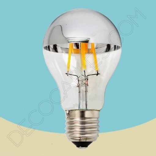 Bombilla filamento led estándar cúpula espejo reflectante E27