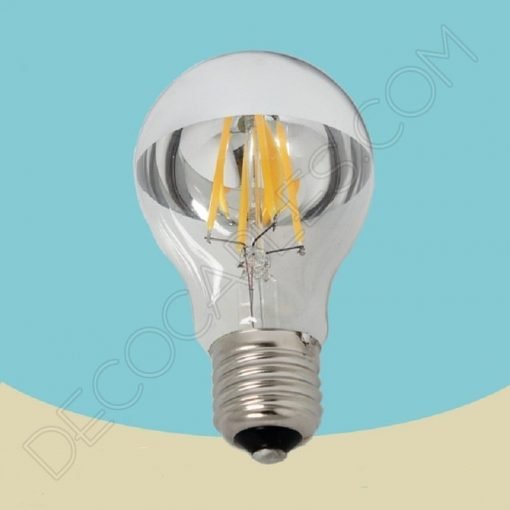 Bombilla filamento led estándar cúpula espejo reflectante E27