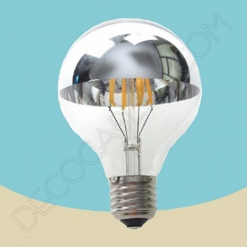 Bombilla filamento led globo cúpula espejo reflectante E27