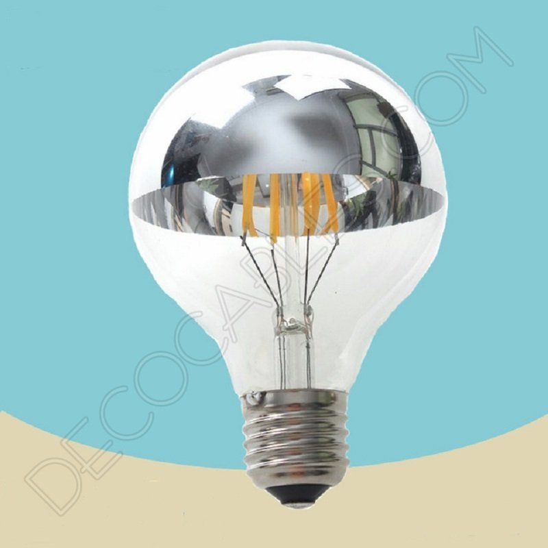 Bombilla filamento led globo cúpula espejo reflectante E27 Bombilla filamento led globo cúpula espejo reflectante E27