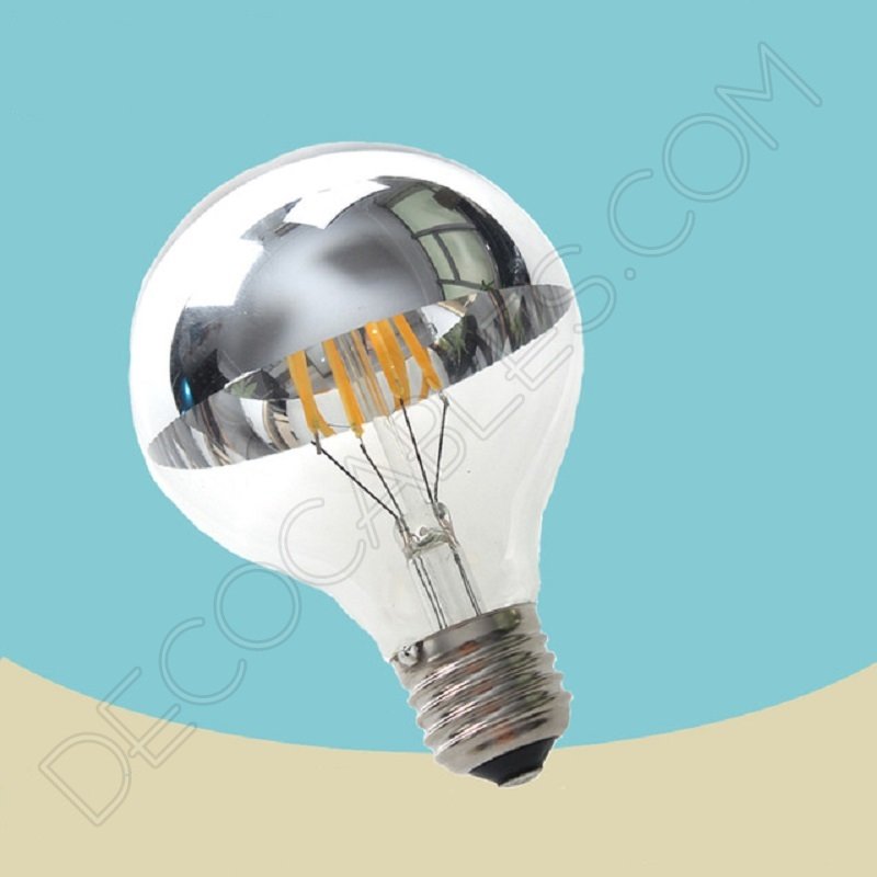 Bombilla filamento led globo cúpula espejo reflectante E27 Bombilla filamento led globo cúpula espejo reflectante E27