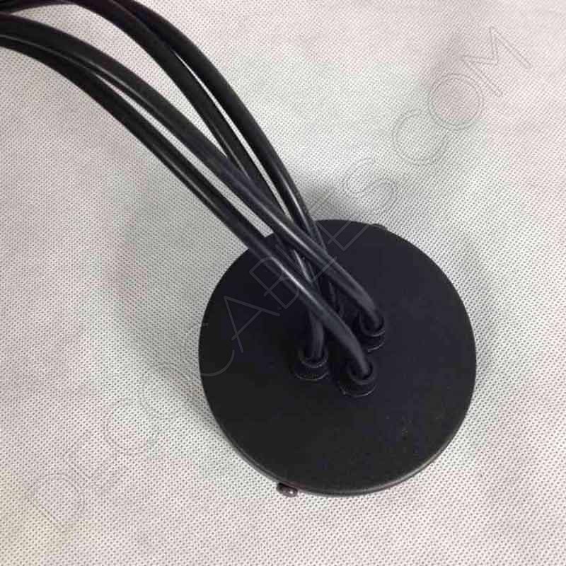 Lámpara araña de techo de color negra de 4 brazos Lámpara araña de techo de color negra de 4 brazos