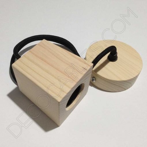 Lámpara Colgante Madera modelo Pirámide 3 Lámpara colgante de madera modelo pirámide