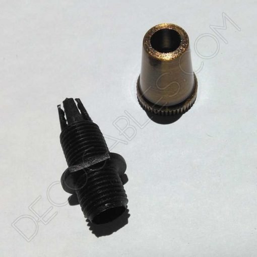 Presa cables metálicos color anticuario