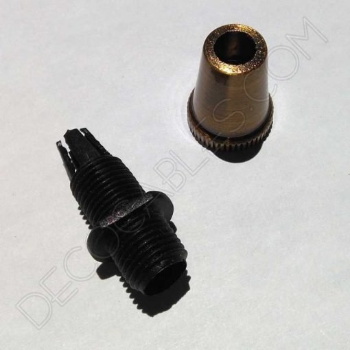 Presa cables metálicos color anticuario