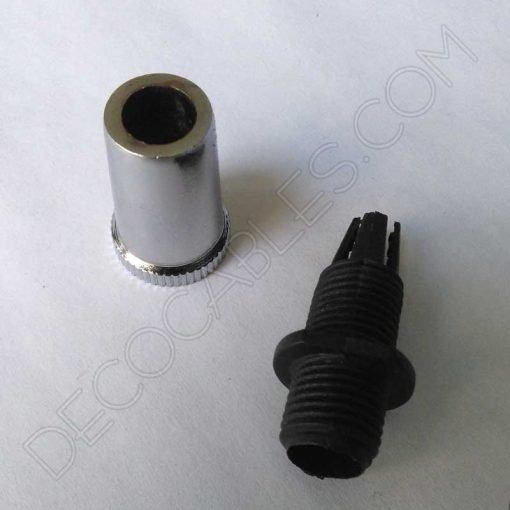 Presa cables metálicos cromados