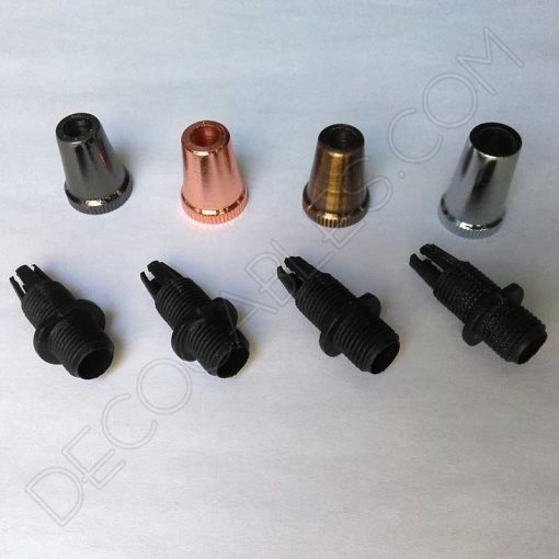 Presa cables metálicos en varios colores