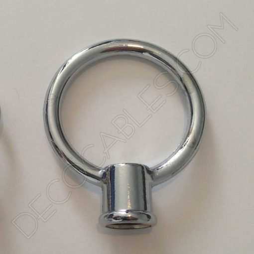 Anilla Metálica Grande para colgar Lámparas (Varios colores) 4 Asas para lámparas cromada