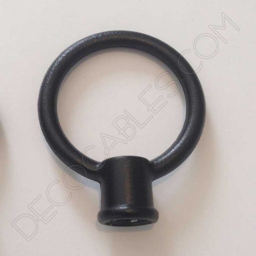 Anilla Metálica Grande para colgar Lámparas (Varios colores) 2 Asas para lámparas en color negro