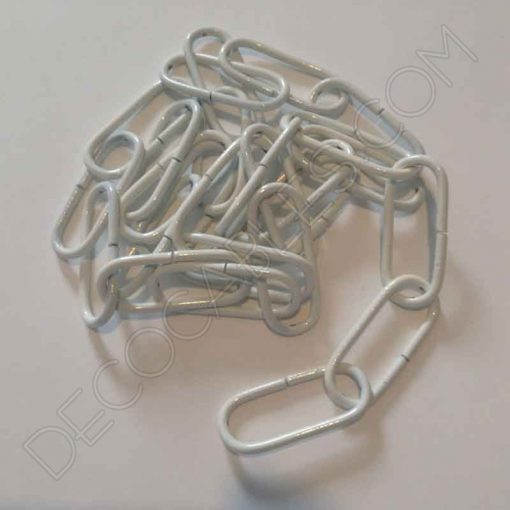 Cadena Metálica para Lámpara (Varios colores) 13 Cadenas para lámparas color blanco