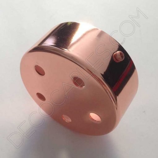 Soporte de techo para lámpara ancho 5, 6 y 8 orificios (cobre) 2 Soporte florón de techo para lámpara cobre de 5 salidas