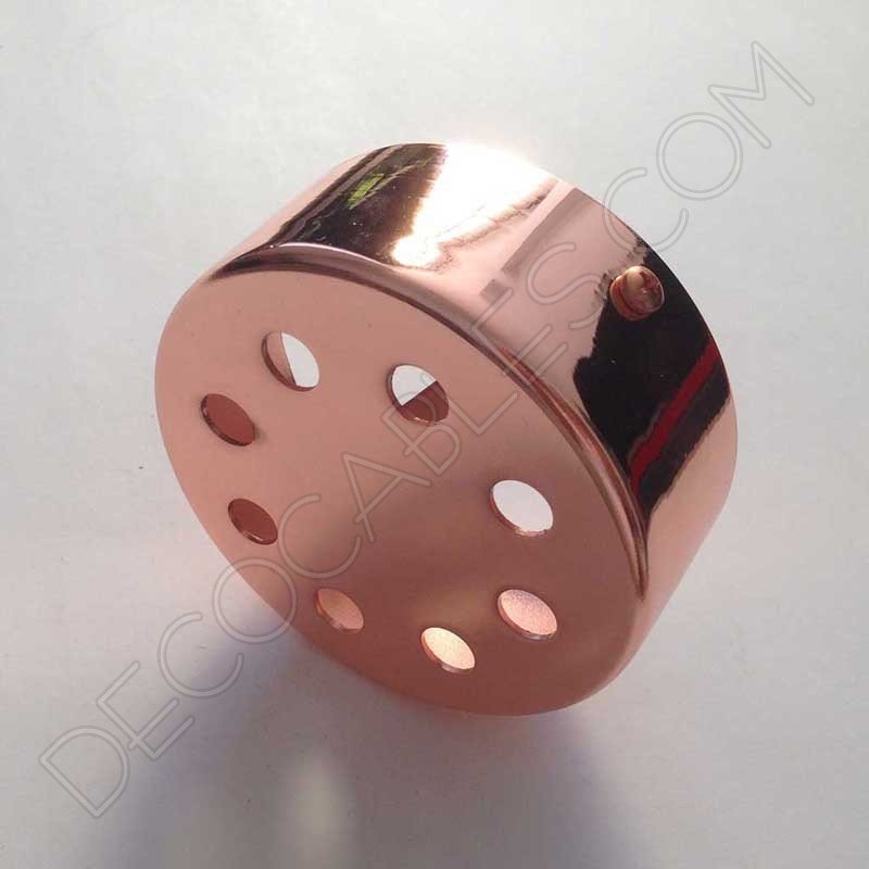 Soporte florón de techo para lámpara cobre de 8 salidas Soporte florón de techo para lámpara cobre de 8 salidas