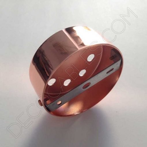 Soporte de techo para lámpara ancho 5, 6 y 8 orificios (cobre) 9 Soporte florón de techo para lámpara cobre de 8 salidas