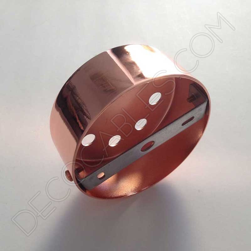 Soporte florón de techo para lámpara cobre de 8 salidas Soporte florón de techo para lámpara cobre de 8 salidas