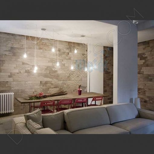 Lámpara araña de techo de color blanca de 10 brazos