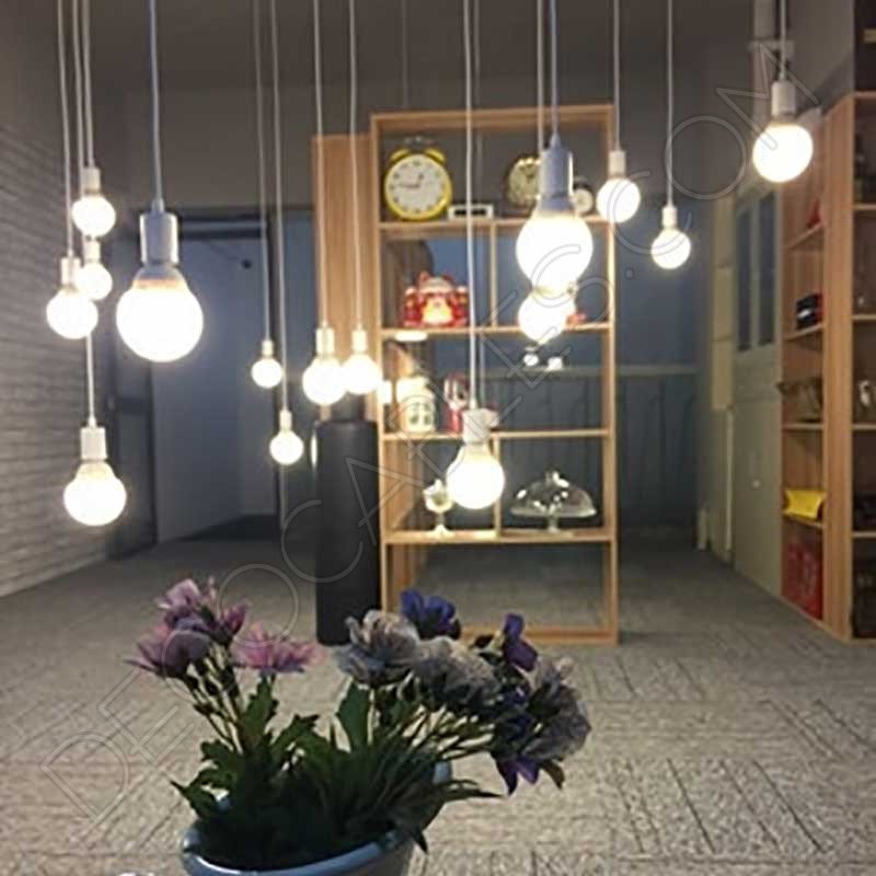 Lámpara araña de techo de color blanca de 10 brazos Lámpara araña de techo de color blanca de 10 brazos