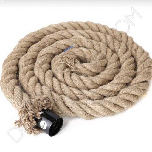 Cable soga de cuerda gruesa 30mm 3 Cable eléctrico trenzado soga de cuerda de cáñamo