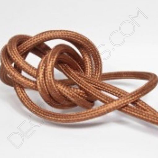 Cable eléctrico metálico en color cobre