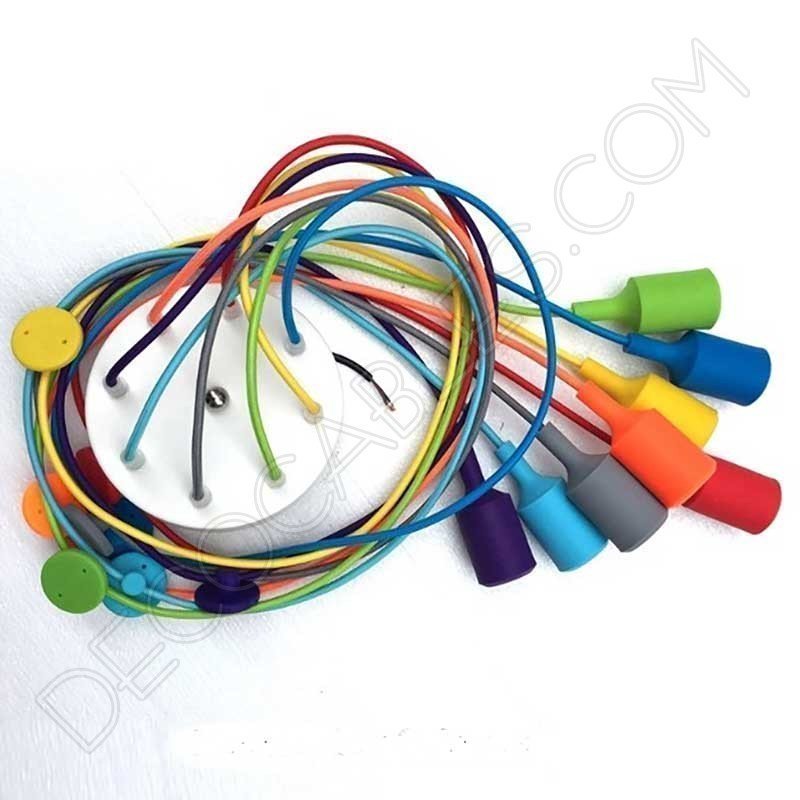 Lámpara araña de silicona multicolor Lámpara araña de silicona multicolor