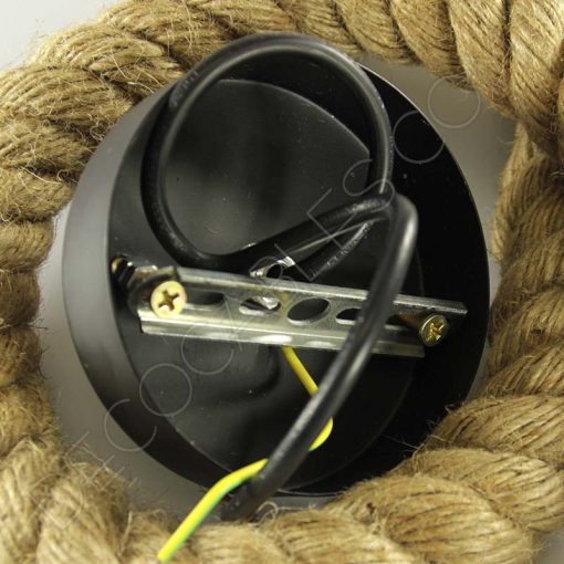 Lámpara colgante de cuerda trenzada 8 Lámpara colgante de cuerda de soga