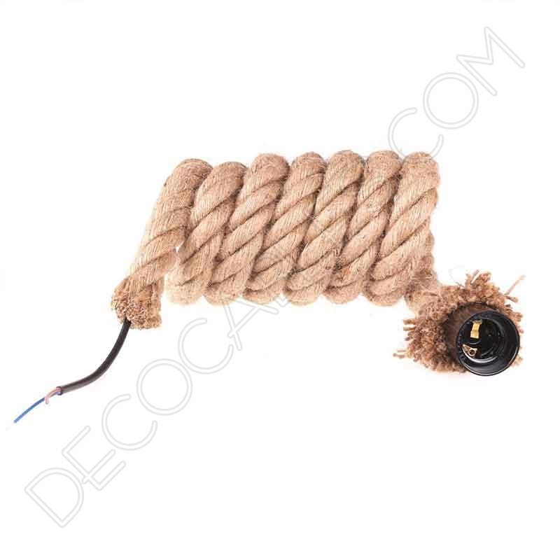 Lámpara colgante de cuerda de soga Lámpara colgante de cuerda de soga