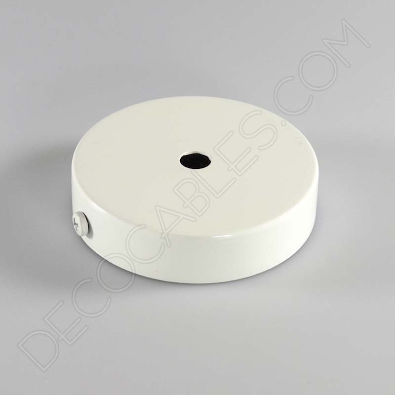 Soporte florón de techo para lámpara de 1 salida color blanco Soporte florón de techo para lámpara de 1 salida color blanco