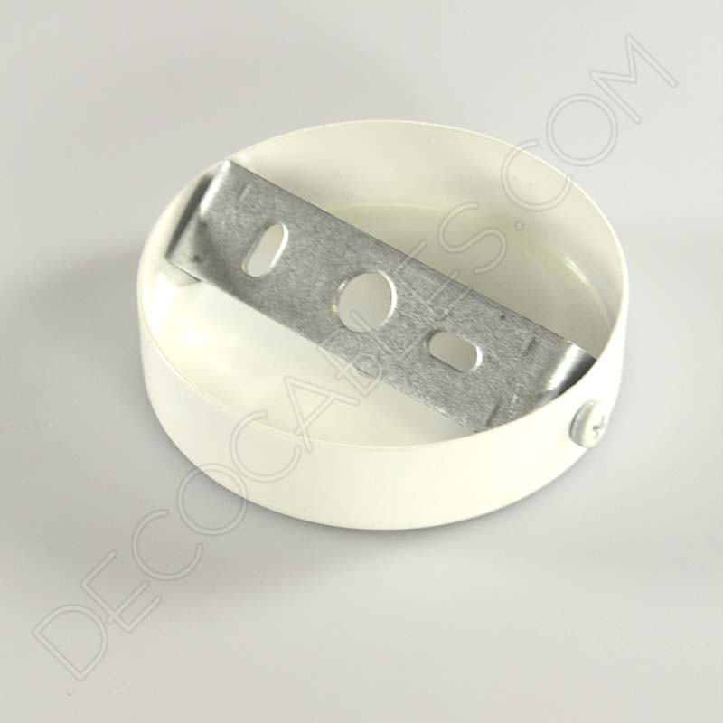 Soporte florón de techo para lámpara de 1 salida color blanco Soporte florón de techo para lámpara de 1 salida color blanco