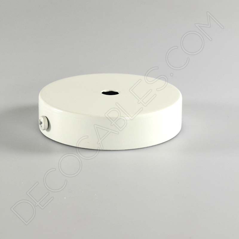 Soporte florón de techo para lámpara de 1 salida color blanco Soporte florón de techo para lámpara de 1 salida color blanco