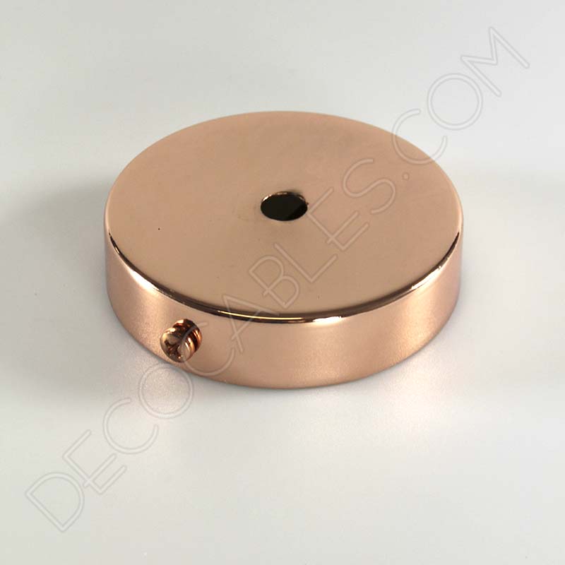 Soporte florón de techo para lámpara de 1 salida cobre Soporte florón de techo para lámpara de 1 salida cobre