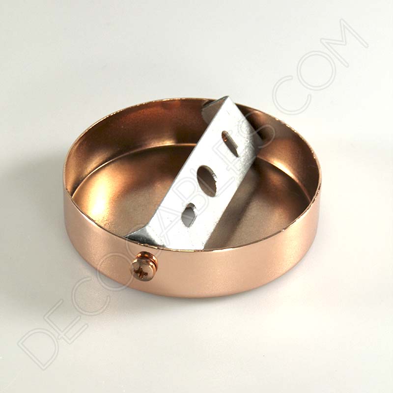 Soporte florón de techo para lámpara de 1 salida cobre Soporte florón de techo para lámpara de 1 salida cobre