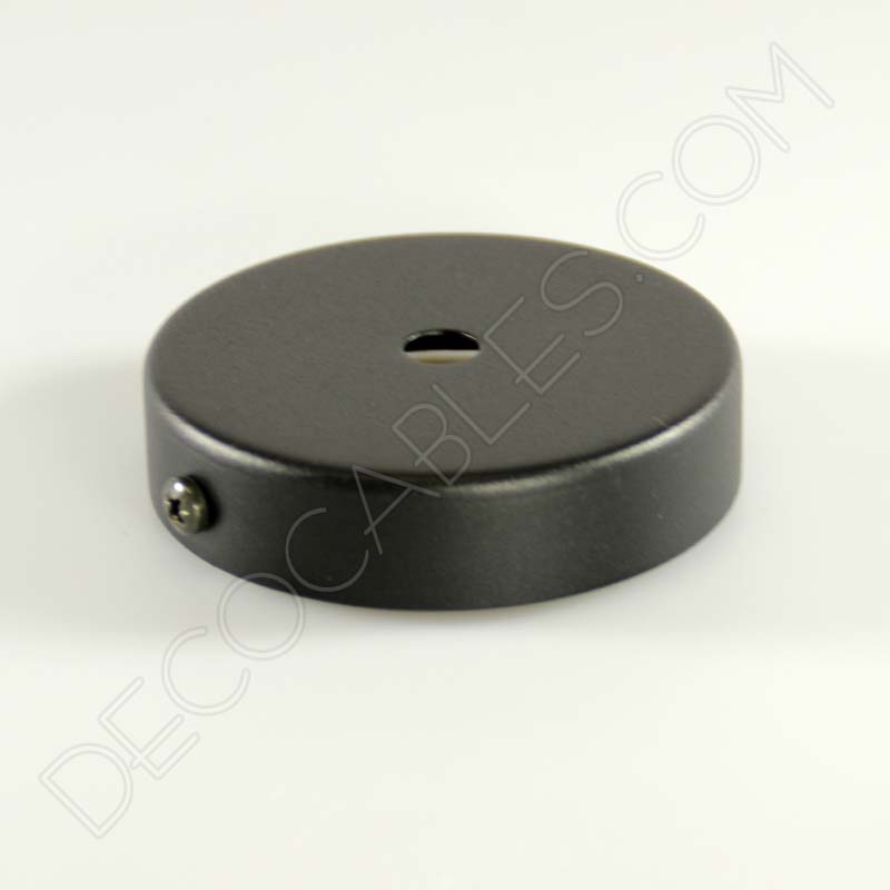 Soporte florón de techo para lámpara de 1 salida color negro Soporte florón de techo para lámpara de 1 salida color negro