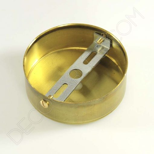 Soporte metálico para lámpara 1 orificio (diámetro 8 cm) 14 Soporte florón de techo para lámpara de 1 salida color oro viejo