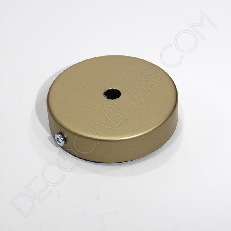 Soporte florón de techo para lámpara de 1 salida color dorado Soporte florón de techo para lámpara de 1 salida color dorado