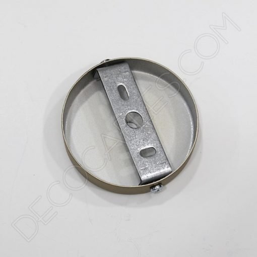 Soporte metálico para lámpara 1 orificio (diámetro 8 cm) 8 Soporte florón de techo para lámpara de 1 salida color dorado