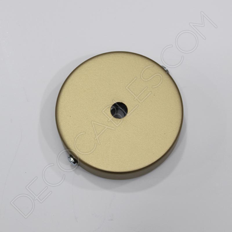 Soporte florón de techo para lámpara de 1 salida color dorado Soporte florón de techo para lámpara de 1 salida color dorado