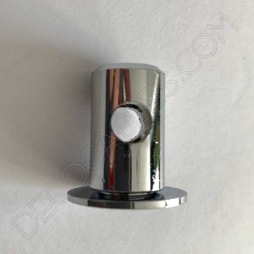 Aislador metálico para cables cromado