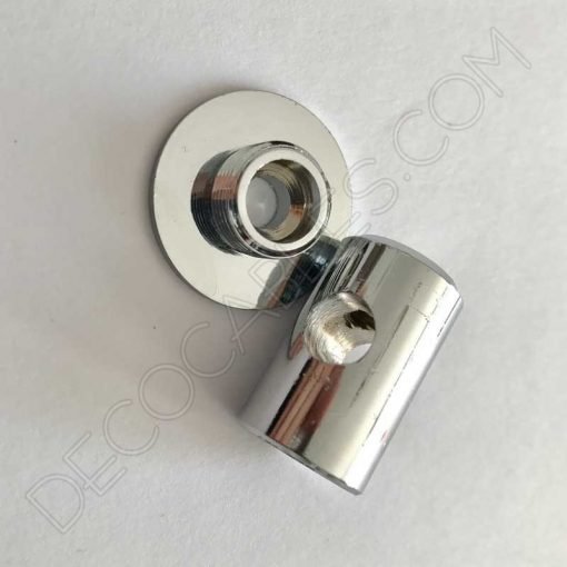 Aislador metálico para cables cromado