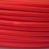 Cable textil eléctrico (Rojo) 4 Cable eléctrico redondo de tela de color rojo