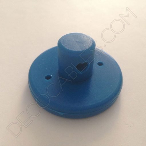 Sujeción de silicona para cables en color azul