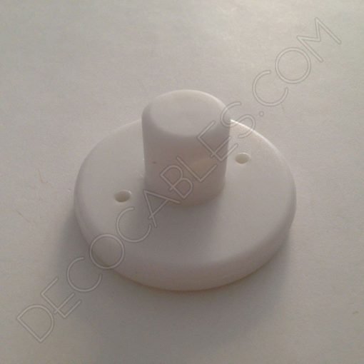 Sujeción de silicona para cables en color blanco