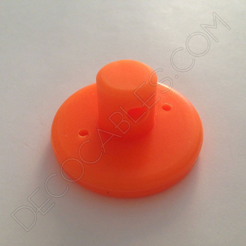 Sujeción de silicona para cables en color naranja Sujeción de silicona para cables en color naranja